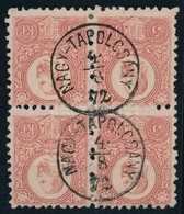 O 1871 Réznyomat 5kr Négyestömb 'NAGY-TAPOLCSÁNY' - Other & Unclassified