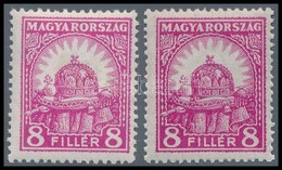 ** 1926 Pengő-fillér (I.) 8f A Illetve B Fogazással (3.500) - Otros & Sin Clasificación