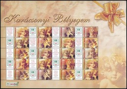 ** 2004 Karácsonyi Bélyegem (I.) - Angyalkák Sorszám Nélküli Promóciós Teljes ív  (11.000) - Other & Unclassified