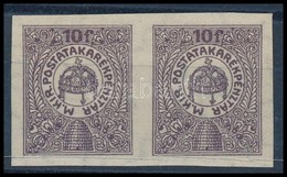 ** 1916 Postatakarékpénztári Bélyeg Vágott Párban (4.000) - Sonstige & Ohne Zuordnung