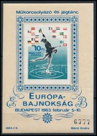 * 1963 Műkorcsolyázó és Jégtánc Európa-Bajnokság Vágott Blokk (**16.000) - Sonstige & Ohne Zuordnung