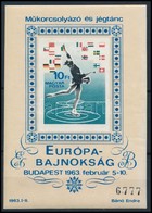 * 1963 Műkorcsolyázó és Jégtánc Európa-Bajnokság Vágott Blokk (**16.000) - Autres & Non Classés