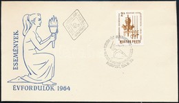 1964 Évfordulók (II.) Magyar Vívószövetség Vágott Bélyeg FDC-n - Altri & Non Classificati