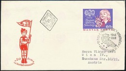 1966 Évfordulók (IV.) Magyar Úttörők Szövetsége Vágott Bélyeg FDC-n - Sonstige & Ohne Zuordnung
