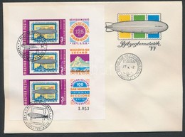 1977 Bélyegbemutatók Vágott Blokk FDC-n (4.000) - Sonstige & Ohne Zuordnung