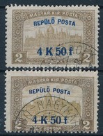 O 1918 2 Db Repülő Posta 4K50f Bélyeg (30.000) - Autres & Non Classés