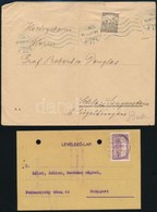 1917-1923 2 Db Küldemény Céglyukasztásos Bélyegekkel Bérmentesítve - Sonstige & Ohne Zuordnung