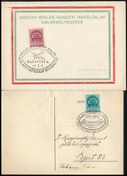 1940-1941 4 Db Emléklap (Horthy, Művész, Repülő Alap, Széchenyi) - Autres & Non Classés