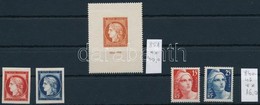 ** * Franciaország 1949 4 Db Klf Bélyeg + 1 Db Blokk Stecklapon (**Mi EUR 56,-) (a Blokk Postatiszta) - Sonstige & Ohne Zuordnung