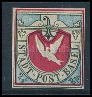 ** Basel 1845 2 1/2Rp Replika Szép Gumizással / Reprint - Sonstige & Ohne Zuordnung