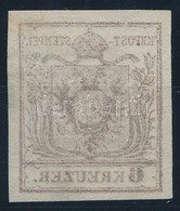 O 1850 6kr HP III. Sötétbarna Bélyeg, ívszéli Nyomat, Gépszínátnyomattal 'PESTH'. Certificate: Strakosch - Sonstige & Ohne Zuordnung