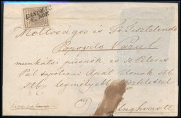 ~1850 Hiányos Levél 6kr Bélyeggel 'CASCHAU'  - 'UNGVÁR' - Otros & Sin Clasificación