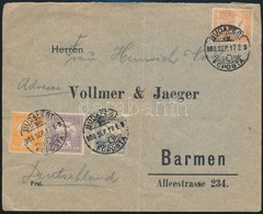 1900 Levél Turul 38f Bérmentesítéssel Barmenbe - Sonstige & Ohne Zuordnung