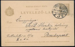 1910 Levelezőlap 'BÁZIÁS-BUDAPEST' Mozgóposta Bélyegzéssel - Sonstige & Ohne Zuordnung