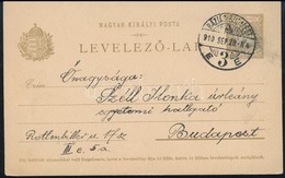 1910 Levelezőlap 'BÁZIÁS-BUDAPEST' Mozgóposta Bélyegzéssel - Otros & Sin Clasificación