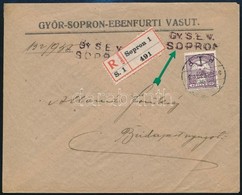 1915 Céges Levél Turul 35f Bérmentesítéssel 'GY.S.E.V. / SOPRON' Bélyegzéssel - Sonstige & Ohne Zuordnung