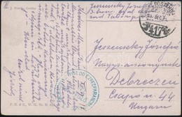 1917 Tábori Posta Képeslap / Field Postcard 'M.KIR. 3. HONVÉD GYALOG EZREDPARANCSNOKSÁG' + 'TP 417' - Otros & Sin Clasificación