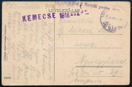 1918 Tábori Posta Képeslap 'KEMECSE' + 'TP 414' (hajtott, Sérült / Folded) - Sonstige & Ohne Zuordnung
