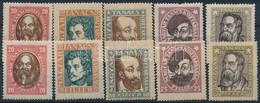 ** 1919 Magyar Tanácsköztársaság 2 Db Fekvő Vízjeles Sor - Altri & Non Classificati