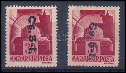 ** (*) 1946 2 Db Betűs Cs.5-I. Postatiszta és Gumi Nélküli, A Gumi Nélküli Példányon Papírránc - Otros & Sin Clasificación