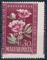 ** 1950 Virág 30f Elfogazva Papírránccal, Színelcsúszással - Sonstige & Ohne Zuordnung