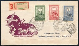 1951 Bélyegnap Sor Ajánlott FDC-n - Sonstige & Ohne Zuordnung