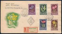 1951 Virág Sor Ajánlott FDC-n - Altri & Non Classificati