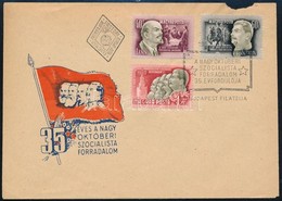 1952 NOSZF III. Sor FDC-n (sérült Boríték) - Otros & Sin Clasificación