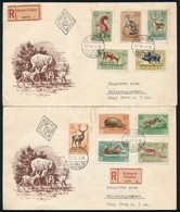 1953 Erdei állatok Sor 2 Db Ajánlott FDC-n - Other & Unclassified