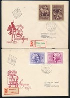 1956 Hunyadi Fordított Pár és Liszt-Chopin Pár, Mindkettő Ajánlott FDC-n - Sonstige & Ohne Zuordnung