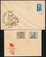 1957 Arany János, NOSZF és Galambfajták Kiadások összesen 4 Db FDC-n - Sonstige & Ohne Zuordnung