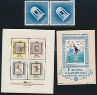 ** O 1962-1964 Bélyegnap Blokk + Műkorcsolya EB Blokk + Nagy Események - Keszthelyi Ifjúsági Napok 40f Tévnyomat + Támpé - Other & Unclassified