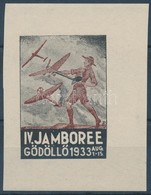 ** 1933/7a Cserkész IV. Jamboree Gödöllő, Repülők Emlékív (100.000) / Scout Jamboree - Altri & Non Classificati