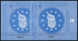 ** 2011 Magyarország Az EU Soros Elnöke Emlékív Felülnyomással, Fordított Sorszámmal + Támpéldány - Sonstige & Ohne Zuordnung