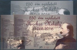 ** 2016 250 éve Született Fazekas Mihály 4 Db Emlékív, Közte Feketenyomat - Sonstige & Ohne Zuordnung