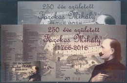 ** 2016 250 éve Született Fazekas Mihály 4 Db Emlékív, Közte Feketenyomat - Autres & Non Classés