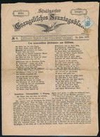 1877 Stuttgarti újság 1kr Hírlapilleték Bélyeggel 'WELS' - Altri & Non Classificati
