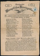 1877 Stuttgarti újság 1kr Hírlapilleték Bélyeggel 'WELS' - Sonstige & Ohne Zuordnung