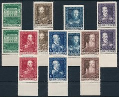 ** 1948 80 éves A Künstlerhaus, Bécs Sor ívszéli Párokban Mi 878-884 - Altri & Non Classificati