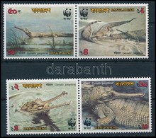 ** 1990 WWF Krokodilok Sor Párokban,
WWF Crocodiles Set In Pairs
Mi 323-326 - Other & Unclassified