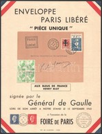 1945 Párizs Felszabadulása Emléklap - Sonstige & Ohne Zuordnung