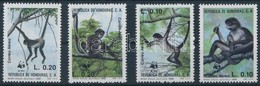 ** 1990 WWF Majmok Sor,
WWF Monkies Set
Mi 1084-1087 - Altri & Non Classificati