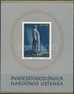 ** 1961 A Felkelés 20. évfordulója Blokk Mi 6 (betapadásnyom / Gum Disturbance) - Sonstige & Ohne Zuordnung
