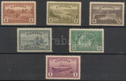 ** 1946 Forgalmi Bélyeg Sor / Definitive Stamp Set Mi 235-240 - Sonstige & Ohne Zuordnung