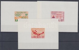 ** 1964 Tokiói Olimpia Sor Vágott Blokkformában Mi 623-625 - Other & Unclassified