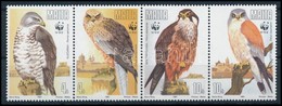 ** 1991 WWF Baglyok Négyescsík,
WWF Owls Stripe Of 4
Mi 864-867 - Other & Unclassified