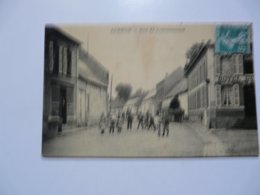 CPA 80 SOMME - ACHEUX : Rue De Louvencourt (attelage) - Acheux En Amienois