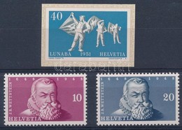 ** 1948-1951 Mi 512-513 + Blokkból Kivágott Bélyeg Mi 560 (Mi EUR 270,-) - Other & Unclassified