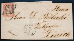 1855 15Rp Levélen 'WILDHAUS' -Zürich. Certificate: Renggli - Other & Unclassified