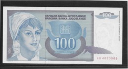 Yougoslavie - 100 Dinara - Pick N°112 - NEUF - Joegoslavië